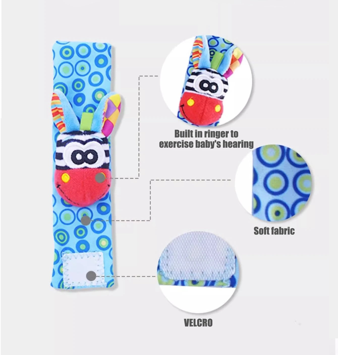 Wrist & Foot Rattle Toy Set