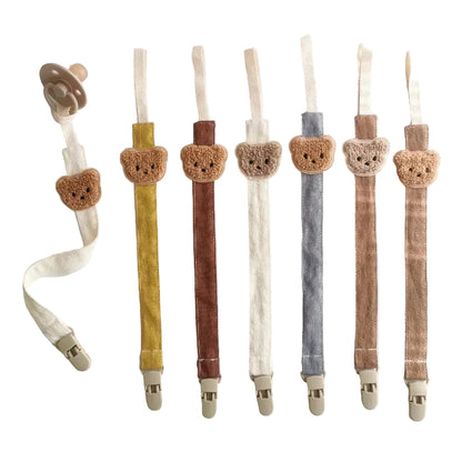 Cute Bear Pacifier Clip